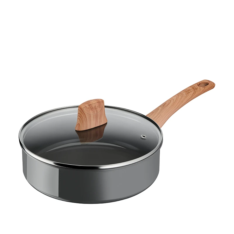 Tefal Renew Sauterpande Med Låg Og Keramisk Belægning Grå 24 Cm 3 Tefal Renew Sauterpande Med Låg Og Keramisk Belægning Grå 24 Cm