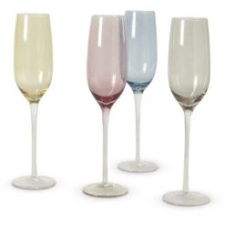 Champagneglas 4 Stk. I 4 Farver