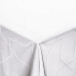 Nordisk Tekstil Metric Damask Dug 140x220 Cm Hvid