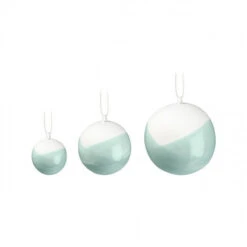 Kähler 3 Stk. Dekokugler Grøn Nob