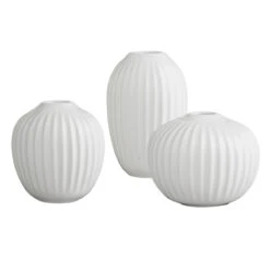Kähler Hammershøi Vasesæt 3 Stk. Hvid
