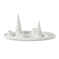 Kähler Nobili Adventsstage Hvid 33x13 Cm