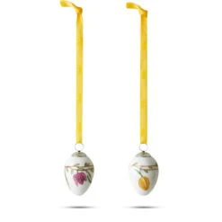 Kähler Hammershøi Easter Påskeæg Ophæng 2 Stk. H4,7 Cm