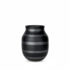 Kähler Omaggio Vase Sort 20 Cm -Nordisk Elegance 5703779187334