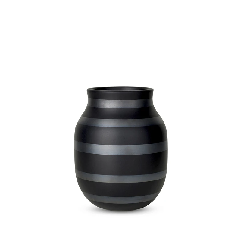 Kähler Omaggio Vase Sort 20 Cm 3 Kähler Omaggio Vase Sort 20 Cm