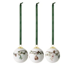 Kähler Hammershøi Christmas Julekugler 3 Stk.