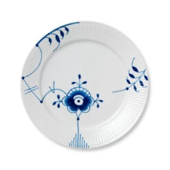 Royal Copenhagen Blå Mega Riflet Tallerken 27 Cm