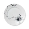 Royal Copenhagen Sort Mega Riflet Deco. Nr.6 Tallerken 22 Cm