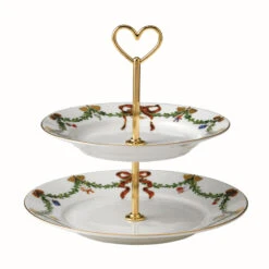 Royal Copenhagen Stjerne Riflet Jul Étagére