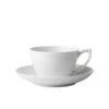 Royal Copenhagen Hvid Riflet Kop Og Underkop 28 Cl. -Nordisk Elegance 5705140705581