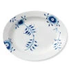 Royal Copenhagen Blå Mega Riflet Fad Oval 36,5 Cm -Nordisk Elegance 5705140711384