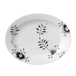 Royal Copenhagen Sort Mega Riflet Fad 36,5 Cm