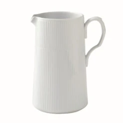 Royal Copenhagen Hvid Riflet Kande 1,6 L