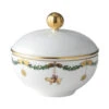 Royal Copenhagen Stjerne Riflet Jul Skål Med Låg 8 Cm -Nordisk Elegance 5705140729624