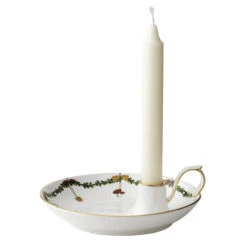 Royal Copenhagen Stjerne Riflet Jul Lysestage 17,5 Cm