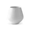 Royal Copenhagen Hvid Riflet Vase 12 Cm