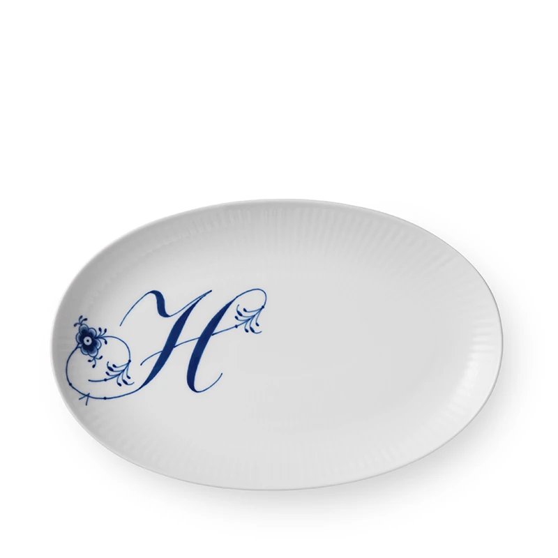 Royal Copenhagen Alfabet Tallerken H 3 Royal Copenhagen Alfabet Tallerken H