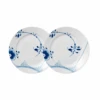 Royal Copenhagen Blå Mega Riflet Tallerken 2 Stk. 22 Cm -Nordisk Elegance 5705140736400