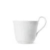 Royal Copenhagen Hvid Riflet Højhankskop 25 Cl -Nordisk Elegance 5705140739210