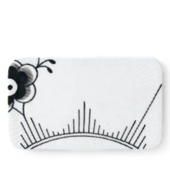 Royal Copenhagen Sort Mega Riflet Serveringsbræt 15,5 Cm