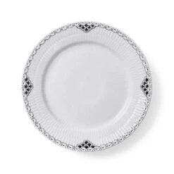Royal Copenhagen Sort Riflet Blonde Tallerken 19 Cm