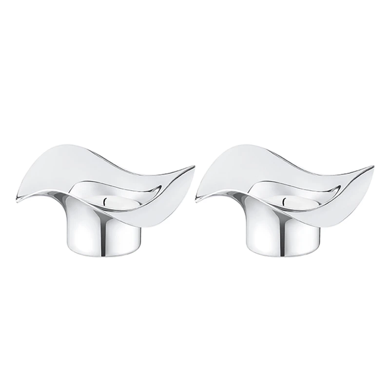 Georg Jensen Cobra Fyrfadsstager 2 Stk 3 Georg Jensen Cobra Fyrfadsstager 2 Stk