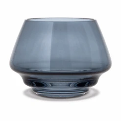 Holmegaard Flow Fyrfadsstage Blå 10 Cm