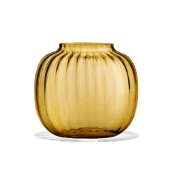 Holmegaard Primula Oval Vase 12,5 Cm Amber