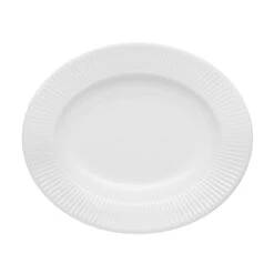 Eva Trio Legio Nova Oval Dyb Tallerken 25 Cm Hvid