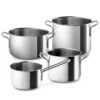 Eva Trio Grydesæt Rustfrit Stål 4 Dele Uden Belægning -Nordisk Elegance 5706631178174