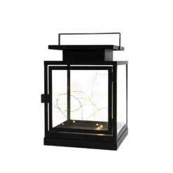 Sirius Lui Lanterne Med Lyskæde Sort