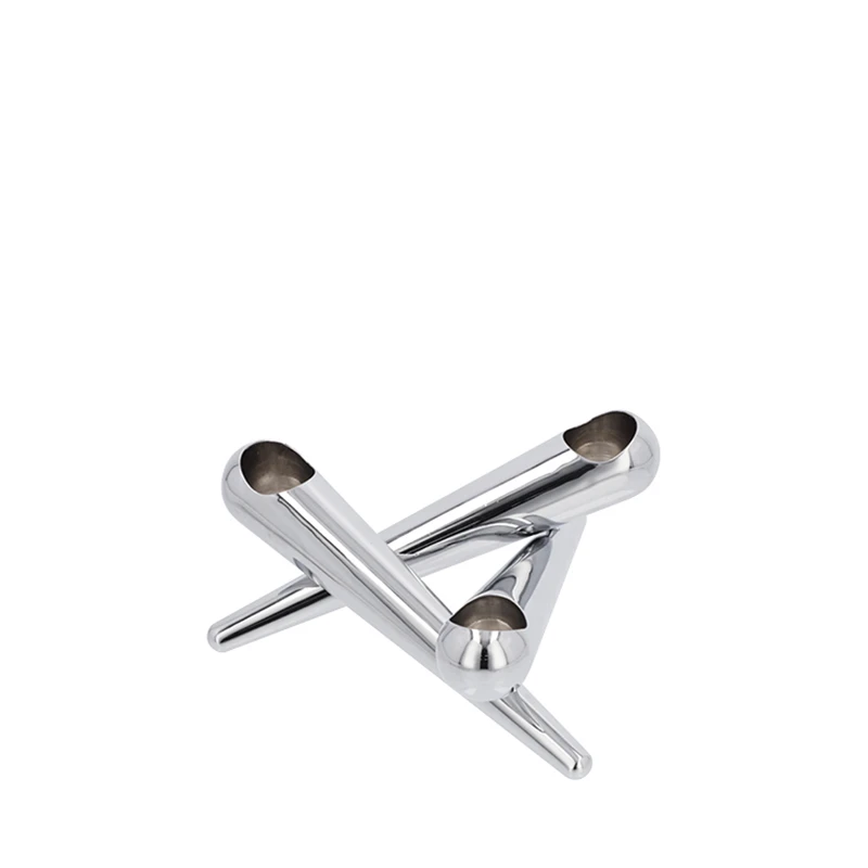 Uyuni Lighting Bonfire Lysestage 3'Arm Taper Chrome 3 Uyuni Lighting Bonfire Lysestage 3'Arm Taper Chrome