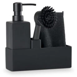 Zone Opvaskesæt 4 Dele Sort