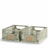 DAY Stabelbar Foldekasse Grøn 2 Stk. 25 X 16.5 X 10 Cm -Nordisk Elegance 5709386723958
