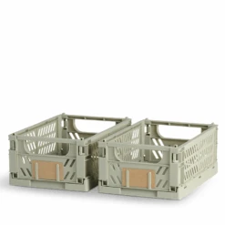 DAY Stabelbar Foldekasse Grøn 2 Stk. 25 X 16.5 X 10 Cm