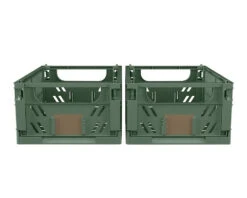 DAY Stabelbar Foldekasse Grøn 2 Stk. 17 X 12,5 X 7 Cm