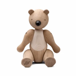 Kay Bojesen Bjørn Mellem Eg/Ahorn 25 Cm