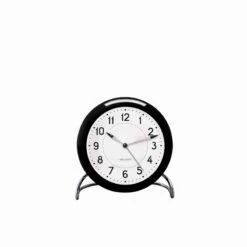 Arne Jacobsen Bordur/ Væggeur Med Alarm Sort