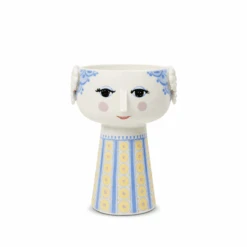 Bjørn Wiinblad Eva Vase Blå 18,5 Cm