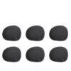 RAW Coaster Glasbrik Silikone Sort 6 Stk.