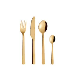 RAW Bestik Sæt Guldbelagt 48 Dele