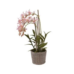 La Vida Kunstig Orkidé Lyserød 3 Grenet