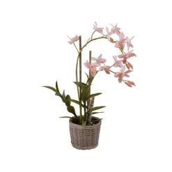 La Vida Kunstig Orkidé Lysrød 2 Grenet