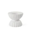 Lyngby Porcelæn Tura Fyrfadsstage Hvid Ø8 Cm -Nordisk Elegance 5711507014647