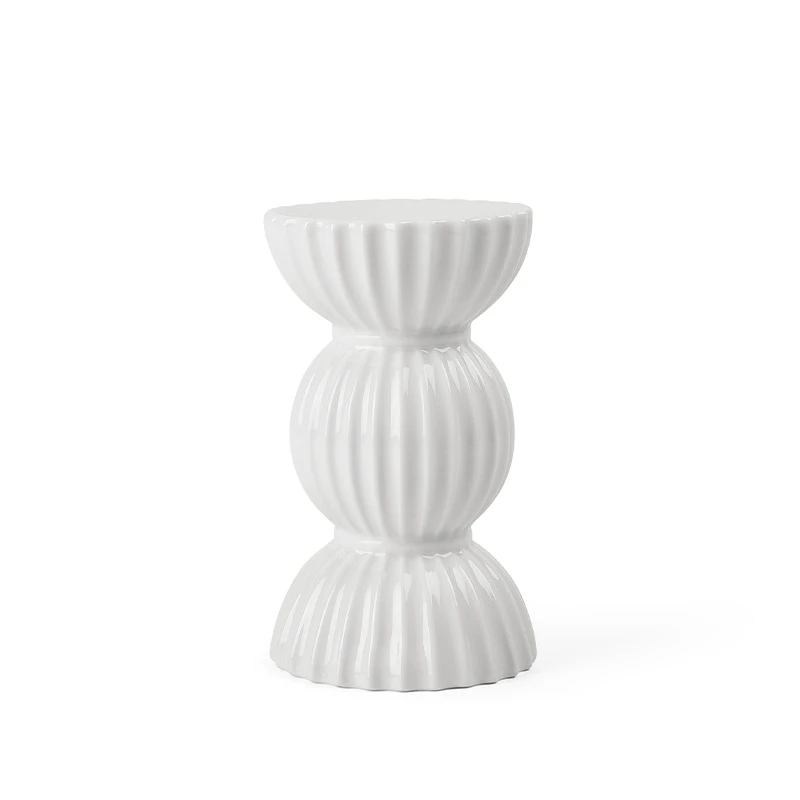 Lyngby Porcelæn Tura Kronelysestage Hvid H14 Cm. 3 Lyngby Porcelæn Tura Kronelysestage Hvid H14 Cm.