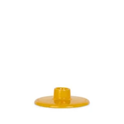 Lyngby Porcelæn Rhombe Color Kronelysestage Gul 3 Cm