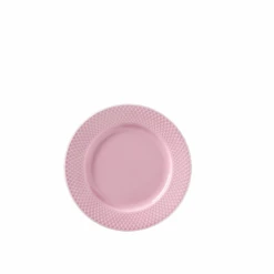 Lyngby Porcelæn Rhombe Color Tallerken Rosa 21 Cm