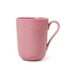 Lyngby Porcelæn Rhombe Color Krus Med Hank Rosa 33 Cl -Nordisk Elegance 5711507019741