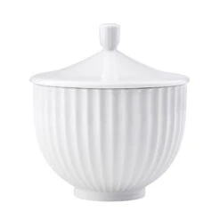 Lyngby Porcelæn Bonbonniere Hvid 14 Cm
