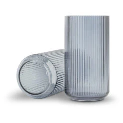 Lyngby Vase 38 Cm Glas Blå
